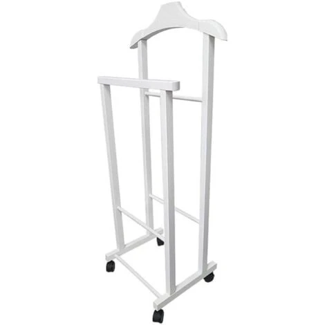 Indossatore Appendiabiti Da Camera In Legno LACCATO BIANCO
