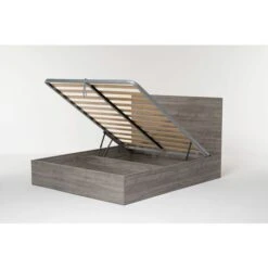 Letto Contenitore Cangu' Hi-Box Matrimoniale 160X190 Rovere Grigio