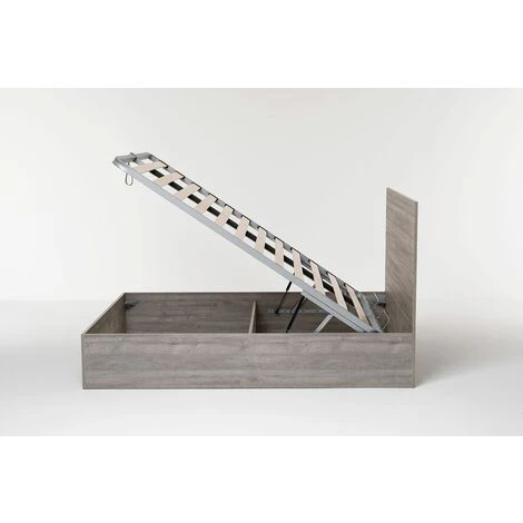 Letto Contenitore Cangu' Hi-Box Matrimoniale 160X190 Rovere Grigio - immagine 2