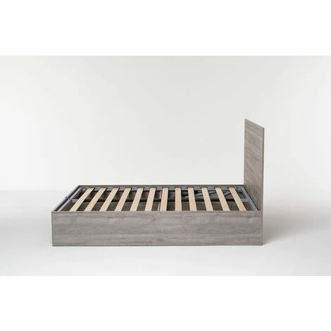 Letto Contenitore Cangu' Hi-Box Matrimoniale 160X190 Rovere Grigio - immagine 4