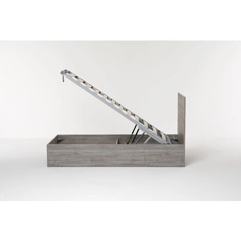 Letto Contenitore Cangu' Hi-Box Singolo 90X190 Rovere Grigio - immagine 2