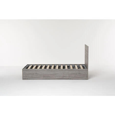 Letto Contenitore Cangu' Hi-Box Singolo 90X190 Rovere Grigio - immagine 4