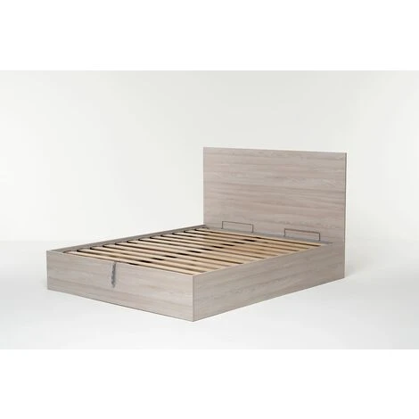 Letto Contenitore Cangu' Hi-Box Con Testiera Soffy Rigo' Matrimoniale 160X190 Olmo Naturale - immagine 2