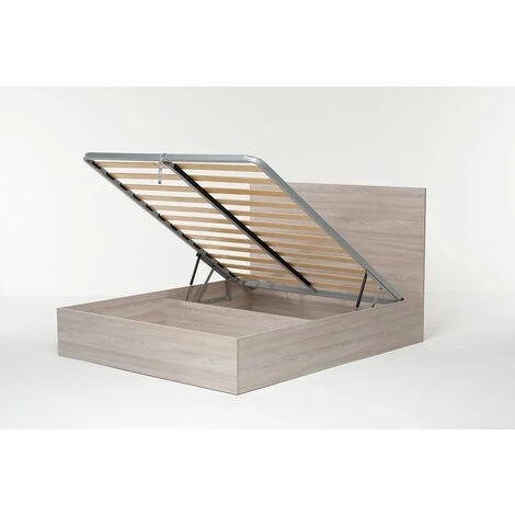 Letto Contenitore Cangu' Hi-Box Con Testiera Soffy Rigo' Matrimoniale 160X190 Olmo Naturale - immagine 3
