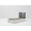 Letto Contenitore Cangu' Hi-Box Con Testiera Soffy Rigo' Singolo 90X190 Bianco