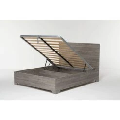 Letto Contenitore Cangu' Hi-Box 160X190 C/Piedini Rovere Grigio