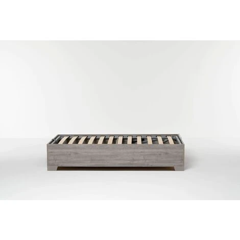 Letto Contenitore Cangu' Bed Box 90X190 C/Piedini Rovere Grigio - immagine 4