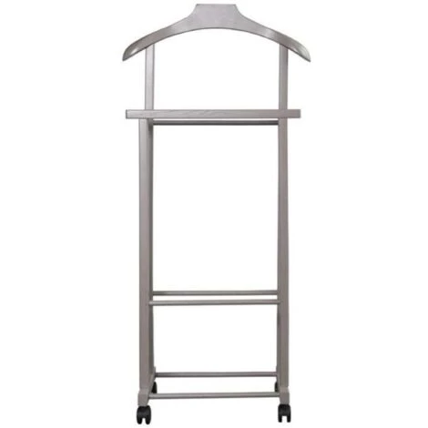 Indossatore Appendiabiti Da Camera In Legno LACCATO TORTORA - immagine 2