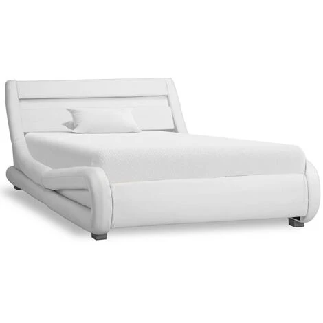 Giroletto Con LED Bianco In Similpelle 100x200 Cm VidaXL - immagine 2