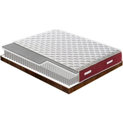 Materasso 80x190 A Molle Insacchettate E Memory Foam – 9 Zone Differenziate - immagine 2