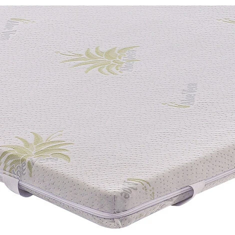 Topper Correttore Di Rigidità - Rivestimento In Aloe Vera - Sfoderabile - Alto 5 Cm 180x200 - immagine 5