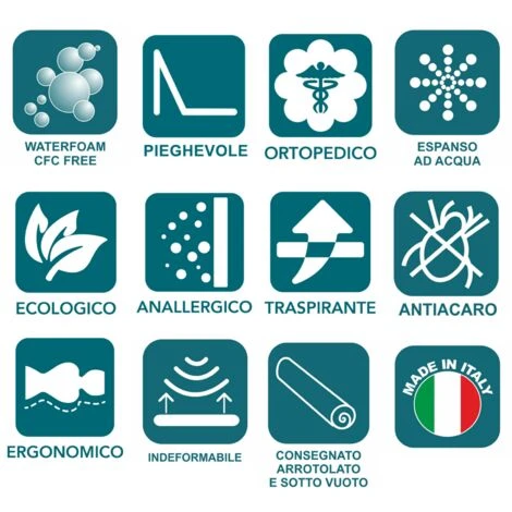 EVERGREENWEB - Materasso Matrimoniale 140x195 In Waterfoam Alto 10 Cm Ideale Per Letto Matrimoniale, Divano Letto O Brandina Pieghevole, Ortopedico Con Rivestimento Antiacaro Traspirante SUN - OFFERTA - immagine 5