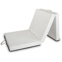 EVERGREENWEB - Materassino Futon Pieghevole Salvaspazio, Materasso Singolo In Waterfoam Sfoderabile In Tessuto Anallergico E Traspirante Alto 9 Cm FUTON EASY(80x200)