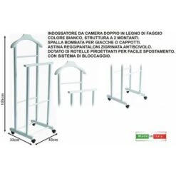 INDOSSATORE LEGNO FAGGIO BIANCO