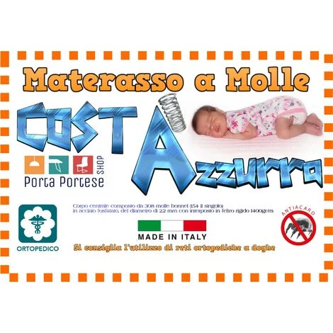 Materasso A Molle Costa Azzurra | Matrimoniale 160 X 190 - immagine 2