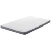 Materasso In Schiuma Viscoelastica Durezza Media Grigio E Bianco 80 X 200 Cm Piccolo