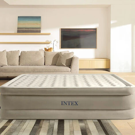 Intex 64426 Materasso Singolo Dura Beam Ultra Plush 99x191x46 Cm Con Pompa Incorporata