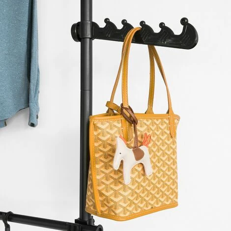 SoBuy Cabina Armadio Guardaroba Componibile Appendiabiti Nero FRG109-SCH - immagine 3