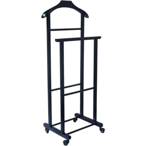 Ambrogio Indossatore Doppio In Legno Di Faggio - TOMAINO - Nero