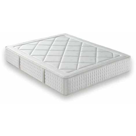 Materasso 80x190 AMELIE - ALTO 30 CM -Medio Rigido -Schiuma Bifacciale Super Morbida -Riposo Confortevole