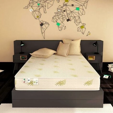 Baldiflex Materasso Memory Foam 25 Cm Duck Con Fodera Aloe Vera Matrimoniale Misura 160x190 Cm - immagine 5