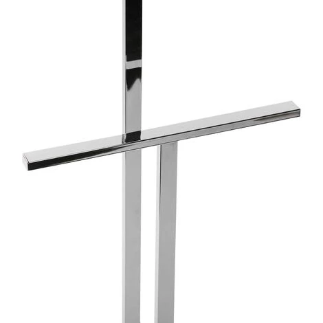 Versa Lund Servo Muto Moderno E Multifunzionale, Appendiabiti Indossatore Per Camera Da Letto E Spogliatoio, Misure (A X L X L) 100 X 20 X 52 Cm, Acciaio, Colore Argento - immagine 5