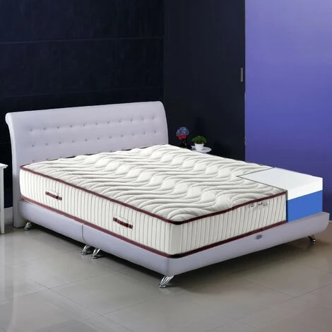 Materasso DETRAIBILE Come DISPOSITIVO MEDICO Alto 20 Cm Ortopedico Anatomico AirPur® E Memory Foam MEMORY NATURE 80x190 Cm Singolo Standard