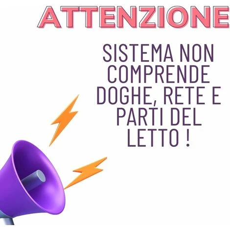 Kit MECCANISMO ALZARETE Sollevamento Per Letto Contenitore. MADE IN ITALY - Letto Matrimoniale - Fuorimisura - immagine 5