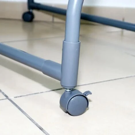 Stand Appendiabiti Pieghevole E Regolabile In Acciaio E Plastica 89 X 48 X 67 Cm - immagine 4