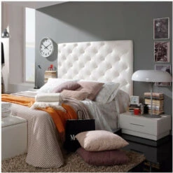 TESTIERA IMBOTTITA ROMA CAPITO BIANCO BERING 100X100X8