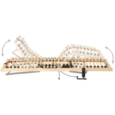 Letto Con Telaio A Doghe Elettrico 28 Doghe 7 Zone 90x200 Cm - immagine 2