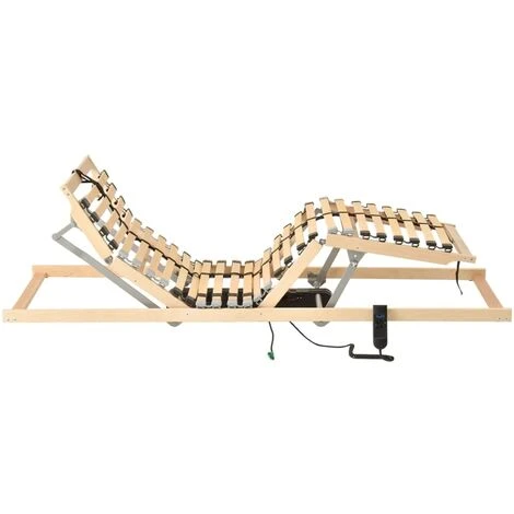 Letto Con Telaio A Doghe Elettrico 28 Doghe 7 Zone 90x200 Cm - immagine 3