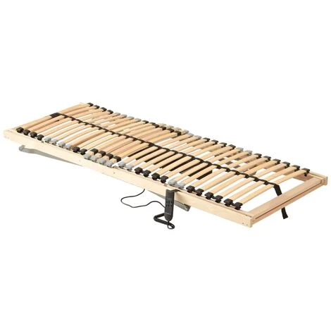 Letto Con Telaio A Doghe Elettrico 28 Doghe 7 Zone 90x200 Cm - immagine 4