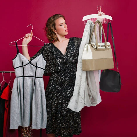 2x Gruccia Porta Cinture, Per 12 Cinte, Accessorio Appendiabiti In Legno Di Loto, 17,5x43x5,5 Cm, Bianco /Argento - immagine 3