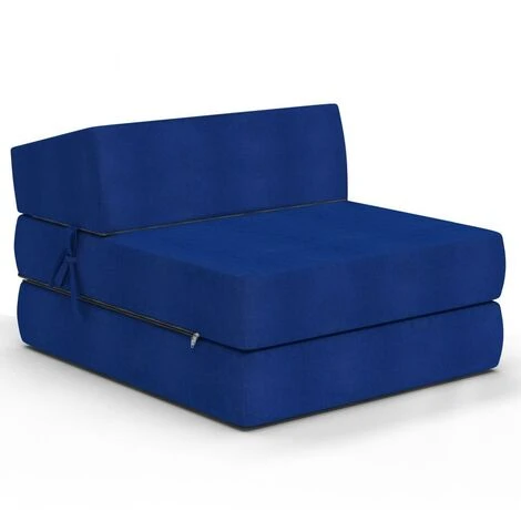 Materasso Pieghevole Per Ospiti Futon ALEX MINI Rivestimento Sfoderabile 71 X 204 - immagine 2