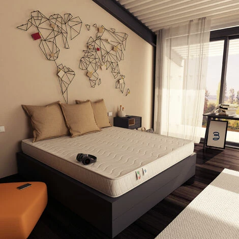 Baldiflex Materasso Water Foam Bordato, Alto 24 Cm Easy Singolo Misura 85x200 Cm