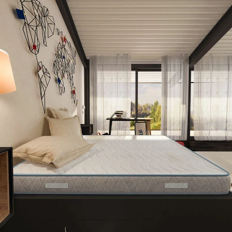 Baldiflex Materasso H 16 Cm Ortopedico Medio Rigido 100% Made In Italy Bordato, Basic Con Maniglie Singolo Con Rivestimento Anallergico, Misura 85x200 Cm - immagine 3