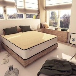 Baldiflex Materasso Memory E Lattice Memory Cotton Alto 24 Cm Singolo Con Rivestimento In Cotone, Misura 85x200 Cm