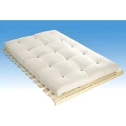 Futon 140 X 190 Cm 100% Cotone Ecrù - SHIVA Di DREAMEA