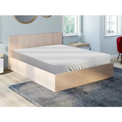 Letto Matrimoniale Contenitore 160 X 200 Cm In Quercia - ELPHEGE - immagine 3