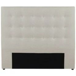 Testata Capitonné 160 Cm In Tessuto Beige - FRANCESCO