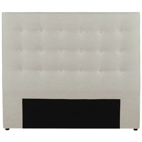 Testata Capitonné 160 Cm In Tessuto Beige - FRANCESCO