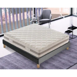 Letto Sommier Rivestito Con Materasso In Waterfoam – 11 Zone Differenziate – Ortopedico 80x190