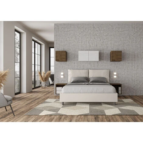 Letto Antea 160x190 Con Rete Bianco - immagine 3
