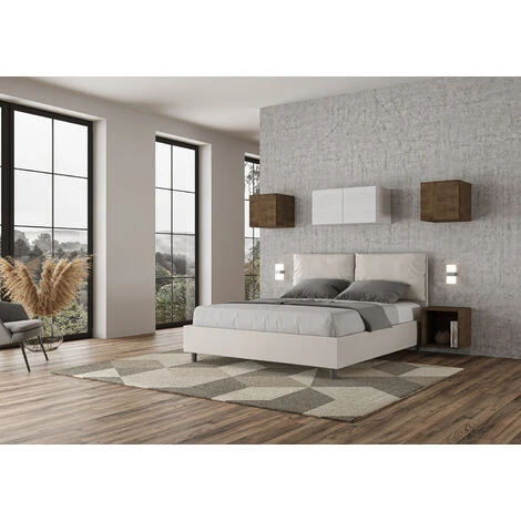 Letto Antea 160x190 Con Rete Bianco - immagine 4