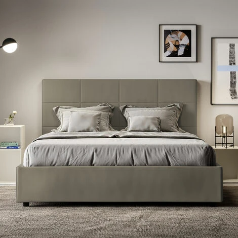 Letto Mika 160x200 Senza Rete Cappuccino - immagine 2