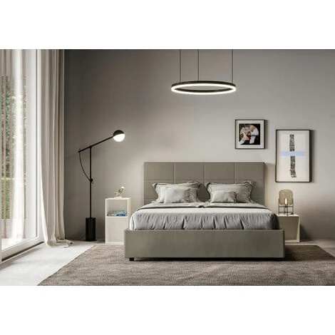 Letto Mika 160x200 Senza Rete Cappuccino - immagine 3