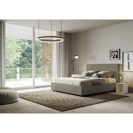 Letto Mika 160x200 Senza Rete Cappuccino - immagine 4
