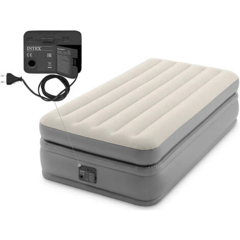 Intex Materasso Dura-Beam Prime Comfort Singolo Con Tecnologia Fiber Tech, Pompa Elettrica Incorporata 99X191X51 Cm I,2 - immagine 2