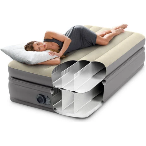 Intex Materasso Dura-Beam Prime Comfort Singolo Con Tecnologia Fiber Tech, Pompa Elettrica Incorporata 99X191X51 Cm I,2 - immagine 4